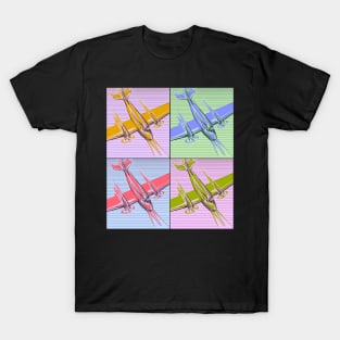 Retro Travel Airplane Set T-Shirt